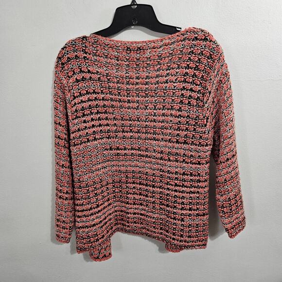 Skovhuus Womens Stripped Sweater Cardigan Denmark Pink Size Medium - Picture 3 of 6